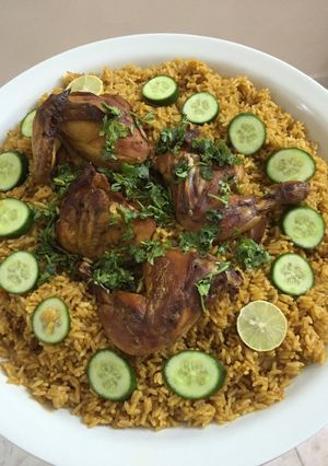 صورة لوصفة كبسة دجاج 😋