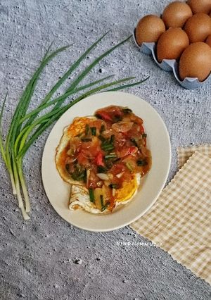 Foto resep Telur Ceplok Saus Tiram