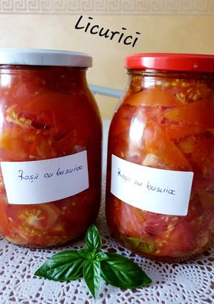 O poză a rețetei Roșii cu busuioc.