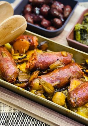 Foto di Salsiccia con patate e peperoni