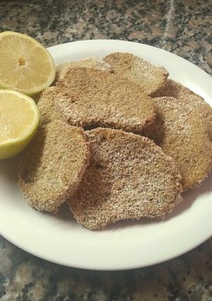 Una foto de Milanesas de berenjena