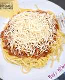 Spagheti Bolognese Keju Praktis
