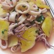 Mực xào dứa