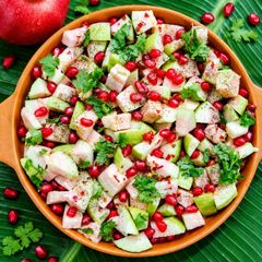 A picture of Zesty Pomegranate & Guava Fruit chaat.