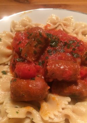 Une photo de Farfalle merguez