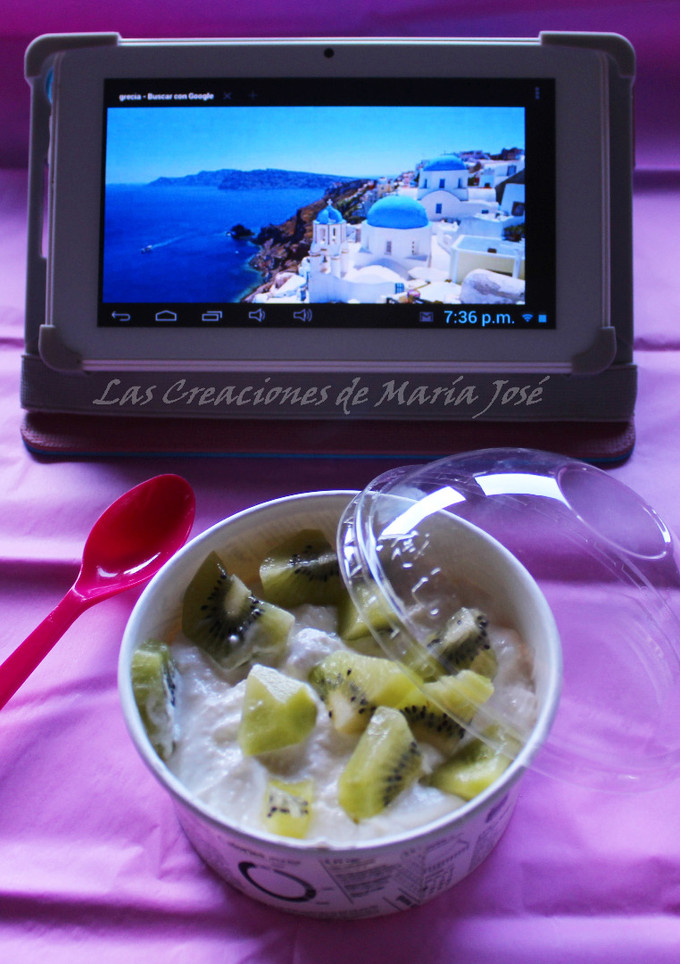 Una foto de Yogurt griego casero, sin nata