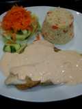 Filete de Pescado en Crema de Chipotle