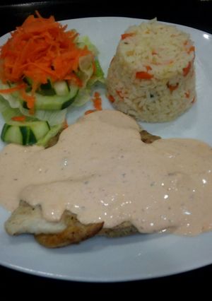 Una foto de Filete de Pescado en Crema de Chipotle