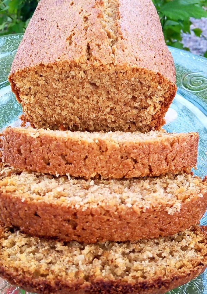 Una foto de Budín de coco integral
