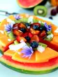 Tarte pastèque aux fruits