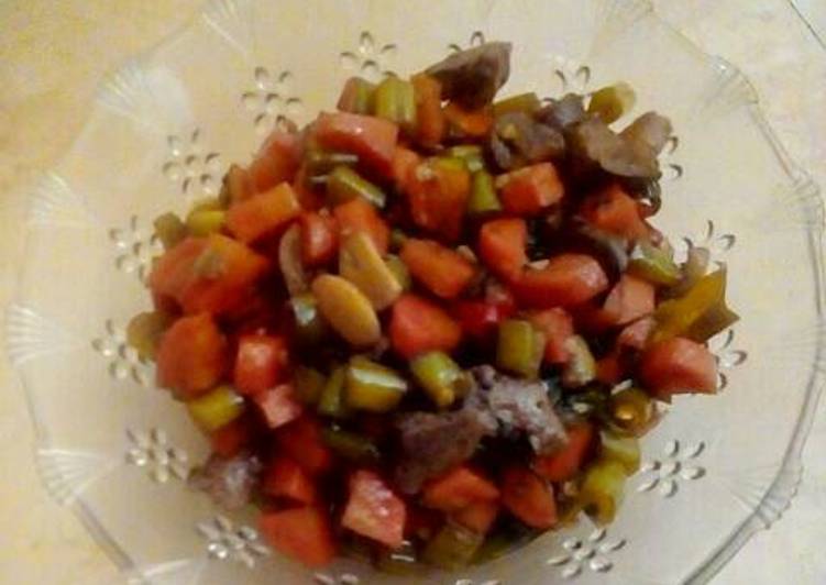 Cara Membuat Oseng Buncis Wortel Ati Ampela yang Enak