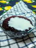 Sagu de Vinho com Creme de Coco vegano