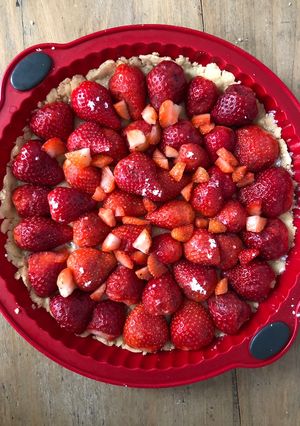 Une photo de Tarte aux fraises
