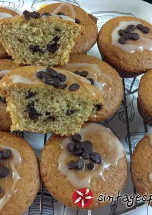 Φωτογραφία της συνταγής Muffins με καρδιά σοκολατένια και γλάσο