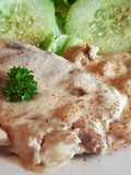 Cotlete de porc cu sos de muștar