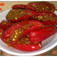 A picture of Red chilli pickle.