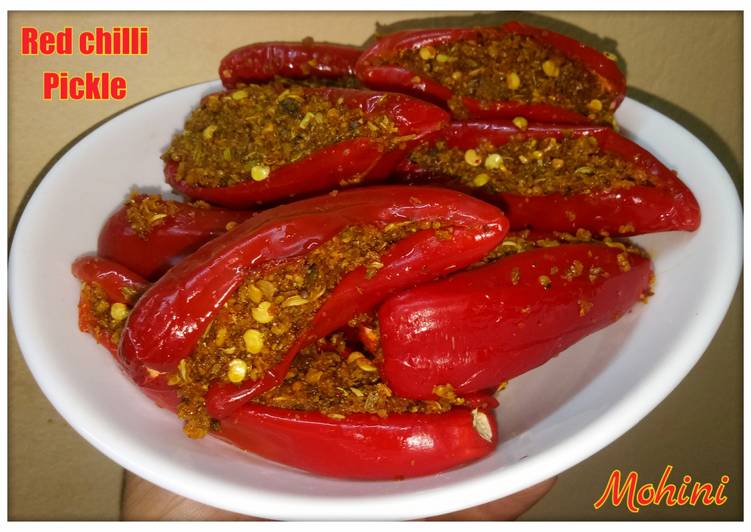 Recipe: At Home Red chilli pickle