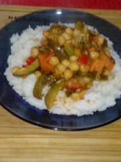 Una foto de Cazuela de Garbanzos con Arroz