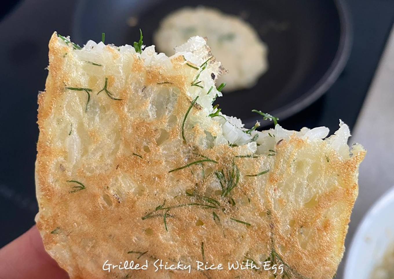 Grilled Sticky Rice With Egg