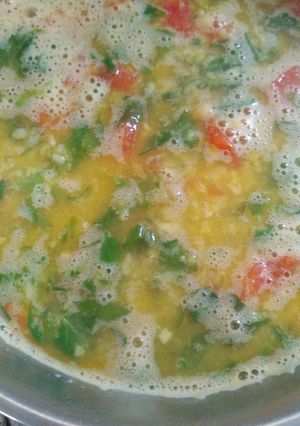 A picture of Dal methi palak.