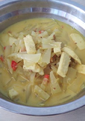 Foto resep Sayur pepaya tahu