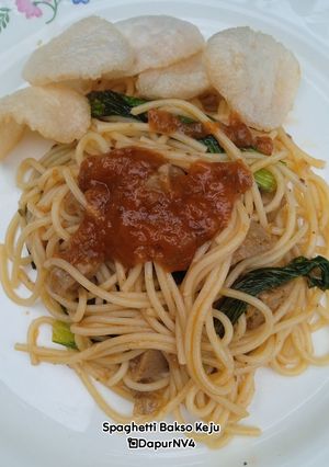 Foto resep Spaghetti Bakso Keju