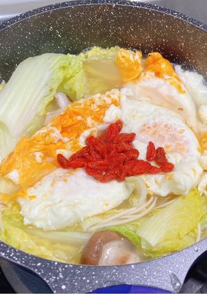 麻油煎蛋麵線 的食譜成品照片