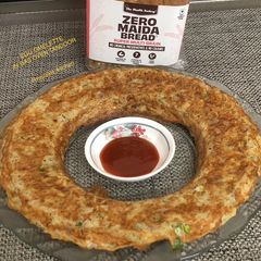 A picture of Egg Omelette In Gas Oven Tandoor.