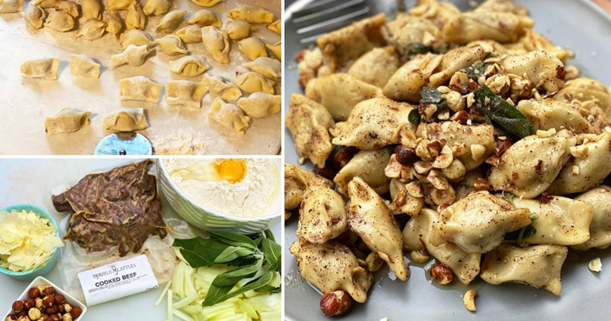 Wagyu Beef Agnolotti with Brown Butter and Sage Sauce Recipe by