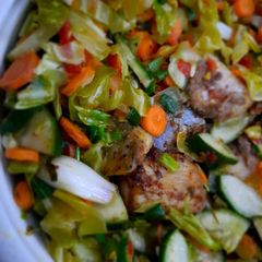 A picture of Roasted Fish Salad.