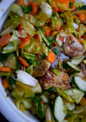 A picture of Roasted Fish Salad.