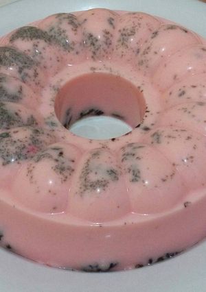 Foto resep Puding Oreo Merah Jambu