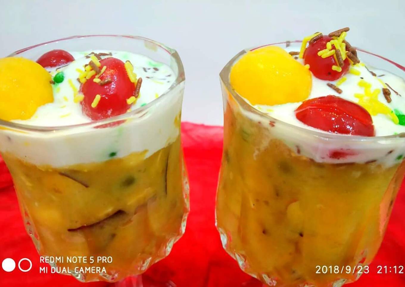 Instant fruit cream