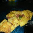 Telor dadar keju kornet