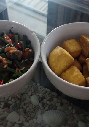 Foto resep Tumis kacang panjang dan daging kerang dara