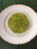 Gelatina de vino con uvas