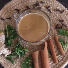 A picture of Traditional masala chai.