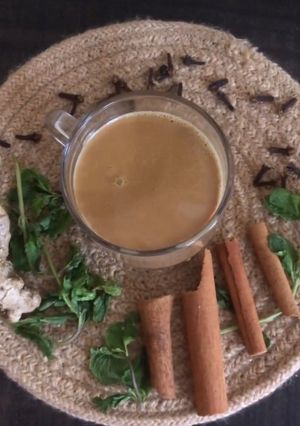 A picture of Traditional masala chai.