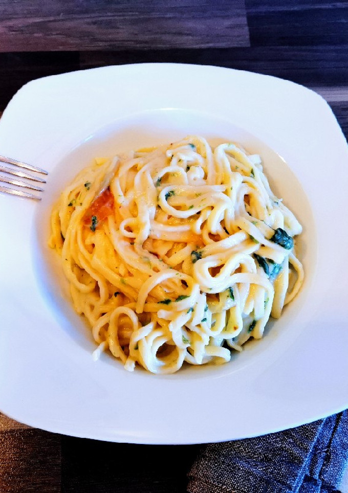 Una foto de Fettuccine Alfredo