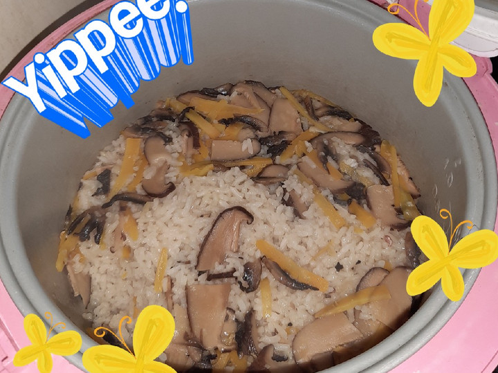 Yuk intip, Bagaimana cara bikin Nasi Jamur Rice Cooker  lezat