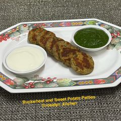 Buckwheat and Sweet Potato Patties A picture of Buckwheat and Sweet Potato Patties.