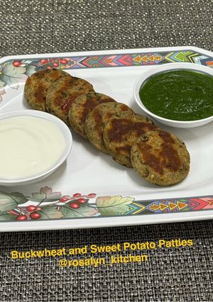 A picture of Buckwheat and Sweet Potato Patties.