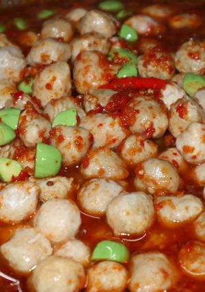 Foto resep Pentol Bakso Pete Mercon, Cocok Untuk Pecinta Pedas