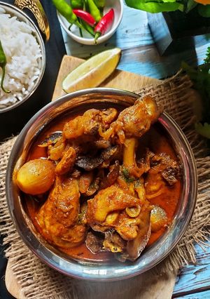 চিকেন দোপেঁয়াজা(Chicken dopeaja recipe in bengali) রেসিপির প্রধান ছবি