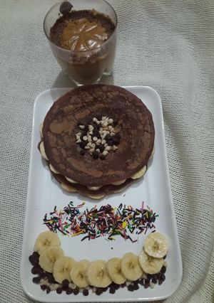 A picture of Chocolate pancakes.
