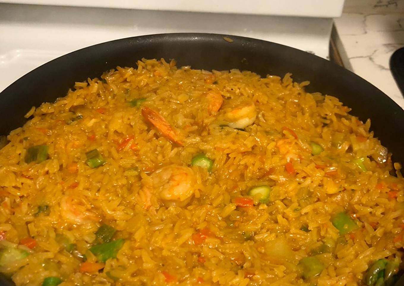 rice with shrimp