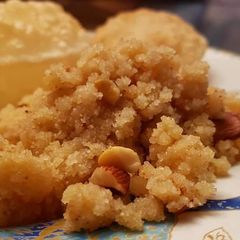 Sooji halwa (semolina/rava pudding) A picture of Sooji halwa (semolina/rava pudding).