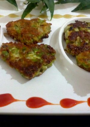 A picture of Paneer-Green Peas Tikki.