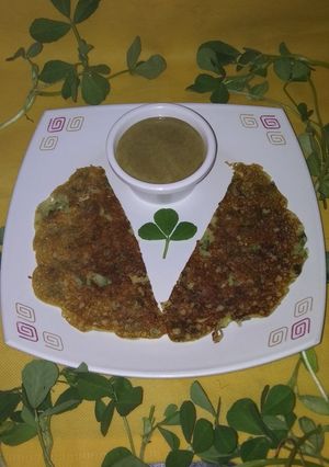 A picture of Besan-Methi Chilla.