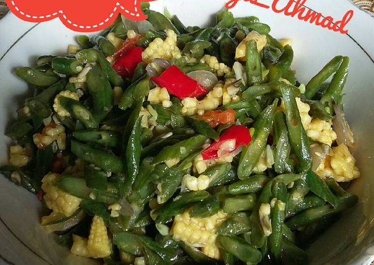 Bagaimana meracik Oseng Kacang Panjang Jagung Muda Anti Gagal
